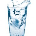 water splash in a glass