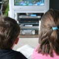 kids watching TV