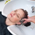 washing hair