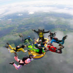 Conor & friends enjoying a raft jump over the Irish Parachute Club_Photo Credit Mike Barret