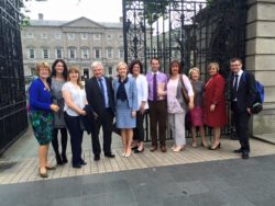 Leinster house advocacy team June 2016