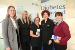 MSD at the Cappamore Show 20-8-2016 Amy O'Shea, MSD, Joanne McMahon, Maria O'Shea and Mary T. Ryan MPSI, Cappamore Pharmacy and Pauline Dunne, Diabetes Ireland at the Cappamore Agricultural Show in County Limerick Picture by Dave Gaynor