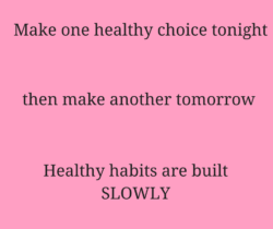Make one healthy choice tonight week one Sepy 6th