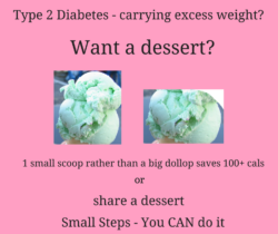 Type 2 Diabetes sharing a dessert