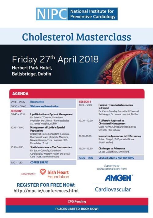 Croi Cholesterol Masterclass Dublin Diabetes Ireland Diabetes Ireland